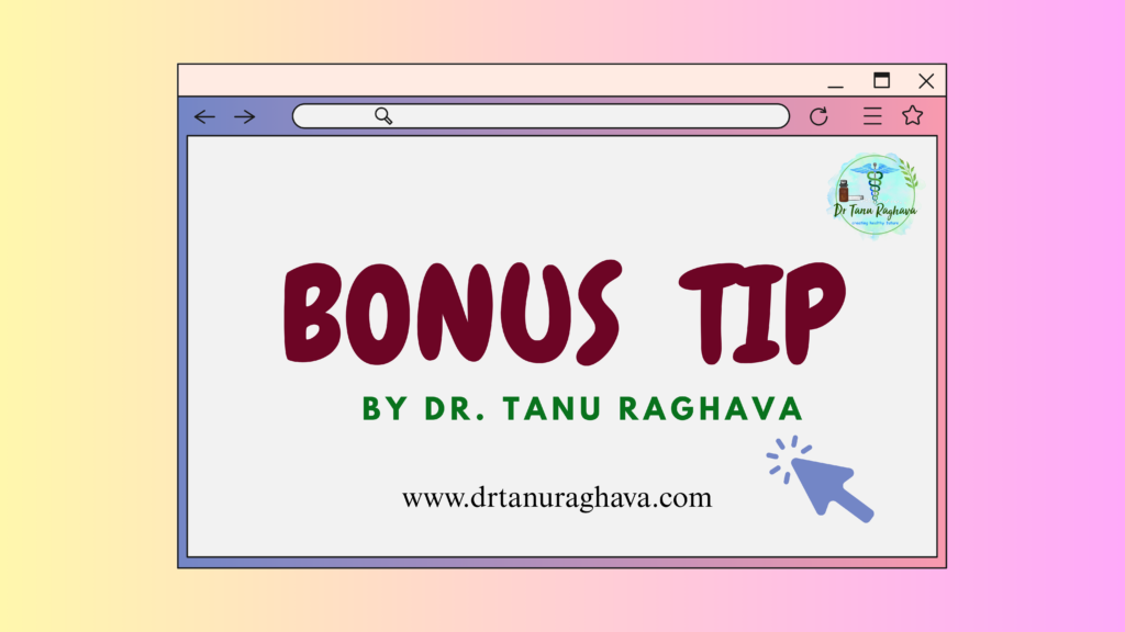BONUS TIP